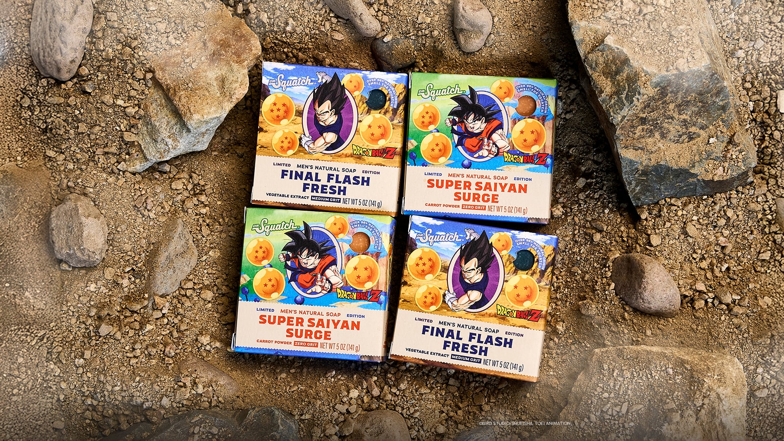 Dr. Squatch Dragon Ball Z 4-Pack gift set — product photo 2 of 5